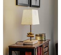 ONLI Seregon table lamp with fabric shade, height 39 cm