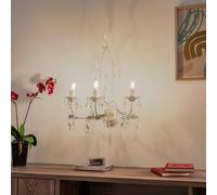 ONLI Teresa crystal wall light, ivory, 3-bulb