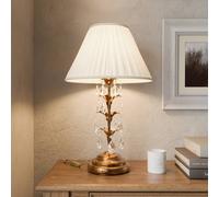 ONLI Teresa table lamp with crystals and textile shade