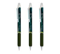 Online 3 Pack Blue 0.7mm Rollerball Pens, Erasable, Ambidextrous, Classic Design, Office, University, Gift