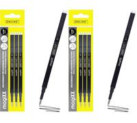 Online 3 x Erasable Gel Refills Black I Compatible with Pilot Frixion, magiXX I Medium Tip (0.7 mm) I Replacement Refills for Gel Rollerball Pens Erasable I Thermosensitive Ink (Pack of 2)