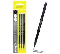 Online 3 x Erasable Gel Refills Black I Compatible with Pilot Frixion, magiXX I Medium Tip (0.7 mm) I Replacement Refills for Gel Rollerball Pens Erasable I Thermosensitive Ink