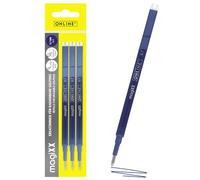 Online 3 x Erasable Gel Refills Blue I Compatible with Pilot Frixion, magiXX I Medium Tip (0.7 mm) I Replacement Refills for Gel Rollerball Pens Erasable I Thermosensitive Ink