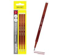 Online 3 x Erasable Gel Refills Red I Compatible with Pilot Frixion, magiXX I Medium Tip (0.7 mm) I Replacement Refills for Gel Rollerball Pens Erasable I Thermosensitive Ink