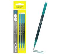Online 3 x Erasable Gel Refills Turquoise I Compatible with Pilot Frixion, magiXX I Medium Tip (0.7 mm) I Replacement Refills for Gel Rollerball Pens Erasable I Thermosensitive Ink