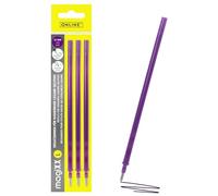 Online 3 x Purple Gel Pen Refills, Compatible with Legami, Erasable Ink, 0.7 mm Line Width