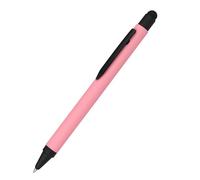 Online Aluminium Stylus Rose Retractable Ballpoint Pen, Interchangeable Refill, Blue Ink, Pen with Stylus for Smartphone, Tablet, Laptop (with touchscreen)