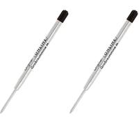 ONLINE ballpen Refill International King-Size Black, G2 Format Line Width Medium, Suitable for: Parker, Pelikan, Faber-Castell etc, Durable, Standard Biro Refills (Pack of 2)