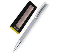 Online Ballpen Vision Silver | made of aluminum | with international king size refill | refillable | writing colour black | in gift box