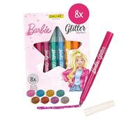 ONLINE Barbie Glitter Pens, Glitter Highlighters, High Coverage, Glitter Highlighters, with Many Glitter Particles, Washable for Girls, for Arts and Crafts and Painting (8 Pack)