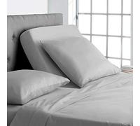 Online Bedding Linen Flex Top Queen Size Bed, 600TC Egyptian Cotton 18" Deep Pocket Split Sheets for Sleep Number Bed (4 Pcs) 30" Top Split Sheet - Silver