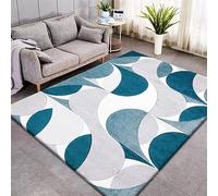 Online Bedding Modern Rugs Living Room - Made with Polypropylene Luxury Soft Area Rugs For Bedroom - Machine Washable traditional rugs (Emerald, 160 x 230 cm)