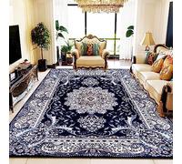 Online bedding Rada Modern Rugs Living Room Carpet Mat For Bedroom Large Area Rug Hallway Kitchen Extra Large Size (Blue, 120 x 120 cm)