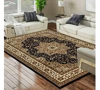 Online Bedding store Area Rugs - New luxury Beautiful modern traditional Area Rugs - Luxury Vintage Design carpet for hallway rugs (Brown, 280 * 380cm (9 ft 1 inch x 12 ft))