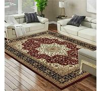 Online Bedding store Area Rugs - New luxury Beautiful modern traditional Area Rugs - Luxury Vintage Design carpet for hallway rugs (Red, 280 * 380cm (9 ft 1 inch x 12 ft))