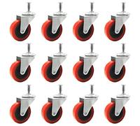 Online Best Service 12 Pack Heavy-Duty 2" Low Profile Swivel Caster Wheel for Creeper Service Cart Stool Post Mount