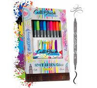 Online Brush-Pen Set Calli.Brush I 11 double-tip brush pens with calligraphy ti