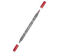 Online Calli.Brush 19055/6 Double Tip Pen with Calligraphy Tip and Brush Tip, Red