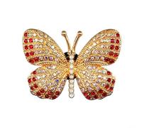 Online Charms Bling Crystal Shoe Charms for Clogs, Sparkly Diamond Gold Metal Accessories for Crocs, Stylish Gifts for Girls & Women UK, Gold Butterfly 274