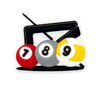 Online Charms Decorative Shoe Charms for Clogs & Compatible Footwear - PVC Footwear Decoration Accessory - Pool Balls Design (62)