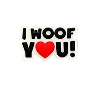 Online Charms Dog Breed Shoe Charms, Pug, Boxer, Paw Print Accessories for Clogs & Crocs, Cute Pet Lover Gifts, I Woof You 19