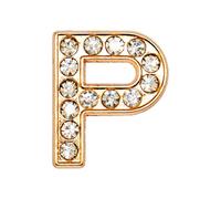 Online Charms Rhinestone Letter Shoe Charms, Sparkly Diamond Bling Metal Alphabet for Clogs, Crocs, Custom Gifts for Girls & Women UK GB, Gold P 455