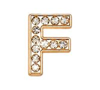 Online Charms Rhinestone Letter Shoe Charms, Sparkly Diamond Bling Metal Alphabet for Clogs, Crocs, Custom Gifts for Girls & Women UK GB, Gold F 445