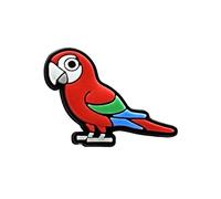Online Charms Shoe Charms for Clogs & Crocs, 250 Fun Designs, Animal, Fruits, Alphabets Crocs Accessories for Kids &, Red & Green Parrot (146)