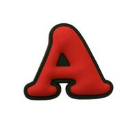 Online Charms Shoe Charms for Clogs & Crocs, 250 Fun Designs, Animal, Fruits, Alphabets Crocs Accessories, Red A (89)