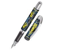 ONLINE College ink pen Downhill ergonomic fountain pen for school / college solid medium nib, soft grip part for standard ink cartridges refillable │ideal for beginners, pupils & students