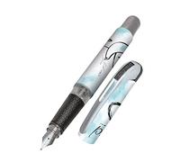 Online College ink pen Freedom ergonomic fountain pen for school/college solid medium nib, soft grip part for standard ink cartridges refillableideal for beginners, pupils & students