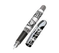 Online College ink pen Manga ergonomic fountain pen for school/college solid medium nib, soft grip part for standard ink cartridges refillableideal for beginners, pupils & students