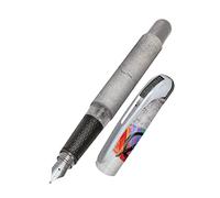 Online College ink pen Peace ergonomic fountain pen for school/college solid medium nib, soft grip part for standard ink cartridges refillableideal for beginners, pupils & students