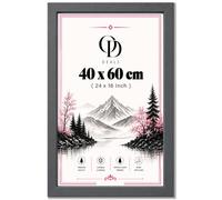 Online Deals | MDF Picture Frame (40 x 60 CM) 1' 4" x 1' 12" for Space Art, Classic Renaissance Prints & Posters, Stylish MDF Finish, Portrait & Landscape Display [ Dark Grey ]