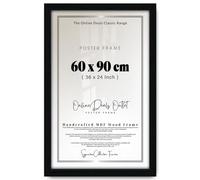 Online Deals | MDF Picture Frame (60 x 90 CM) 1' 12" x 2' 11" for Architectural Designs, Blueprints & Sketches, Premium MDF Wood, Ideal for Home & Office Wall Décor [ Black ]