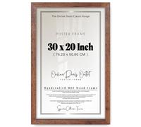 Online Deals | MDF Picture Frame (76.20 x 50.80 CM) No Mount Included for Celebrity Portraits, Album Covers & Art Sketches, MDF Finish, Easy Wall Hanging [ Rustic ]