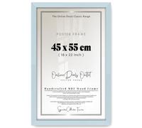 Online Deals | MDF Poster Frame (45 x 55 CM) 18" x 22" for Political Cartoons, Editorial & Comic Art, Stylish MDF Finish, Secure Wall Mounting [ Light Grey ]