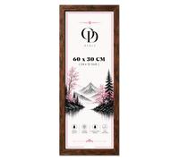 Online Deals | MDF Poster Frame (60 x 30 CM) 24X12 Inch for Abstract Pop Culture Prints & Vibrant Wall Décor, Stylish MDF Finish, Secure Hanging Hooks [ Rustic ]