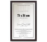 Online Deals | MDF Poster Frame (71 x 51 CM) 71X51 CM for Nature Photography & Art Sketches, MDF Wood Finish, Vertical & Horizontal Hanging Hooks [ Mahogany ]
