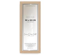 Online Deals | MDF Poster Frame (95 x 33 CM) 33 for Cultural Artifacts, Religious Prints & Vintage Art, Stylish MDF Wood Finish, Easy Hanging Hooks [ Beech ]