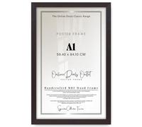 Online Deals | MDF Poster Frame A1 (59.40 x 84.10 CM) 59.4 for Cultural Artifacts, Religious Prints & Vintage Art, Stylish MDF Wood Finish, Easy Hanging Hooks [ Mahogany ]