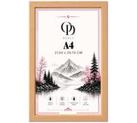 Online Deals | MDF Poster Frame A4 (21.00 x 29.70 CM) 11X8 Inch for Luxury Interiors, Minimalist Art & Designer Prints, Stylish MDF Finish, Wall Display & Décor [ Beech ]
