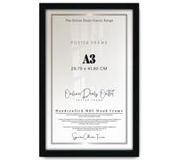 Online Deals - Modern Large A3 (29.70 x 41.90 CM) Poster Frame | Elegant Vertical and Horizontal Display - Perfect for Living Rooms - Offices - and Art Galleries 16 x 11 Inch [ Black ]