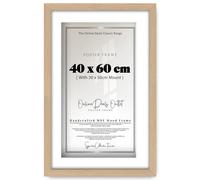 Online Deals Outlet Premium Large Picture Frames with Mount Picture Portrait & Landscape Display Posters Frames MDF Backing Eton Wood (30x15mm) (40x60CM (15.7" x 23.6"), Beech)