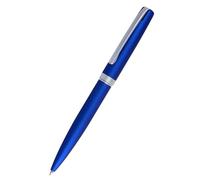 Online Eleganza Ballpen I Satin Blue I Replaceable Large Refill I Metal Biro I Ink Colour Black I Retractable I Ballpoint Pen In Gift Box, 1 piece (1 pack), 34642