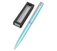 Online Eleganza Ballpen I Satin Turquoise I Replaceable Large Refill I Metal Biro I Ink Colour Black I Retractable I Ballpoint Pen In Gift Box