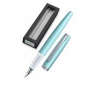 Online Eleganza Fountain Pen I Satin Turquoise I Nib Size M I Metal Clip I Inclu