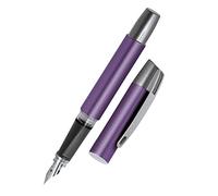 Online Ergonomic fountain pen for school/college Campus Lilac - solid medium nib, soft grip part, for standard ink cartridges, refillable, for beginners/pupils/students/adults