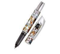Online Ergonomic rollerball for school/college Campus Fluffy Cats - for left- and right-handed, soft grip part, for standard ink cartridges, refillable, ideal for beginners/pupils/students