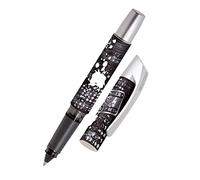 Online Ergonomic rollerball for school/college Campus Keep out - for left- and right-handed, soft grip part, for standard ink cartridges, refillable, ideal for beginners/pupils/students